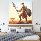 Giraffe-Krieger Leinwanddruck (Insitu (Schlafzimmer))