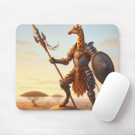Giraffe-Krieger Mousepad (Mit Mouse)