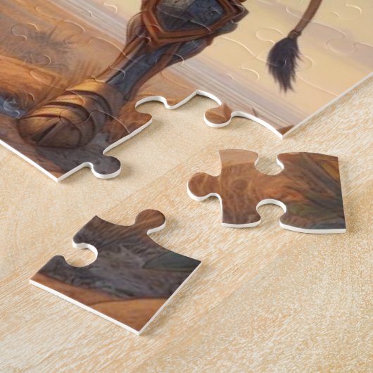 Giraffe-Krieger Puzzle (Seite)