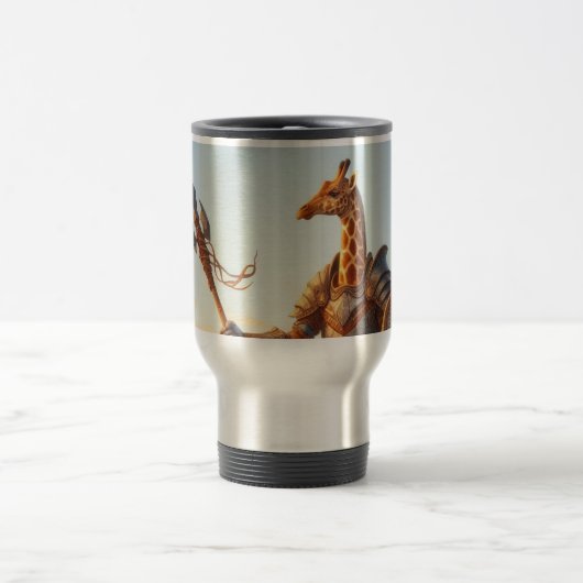 Giraffe-Krieger Reisebecher (Mittel)