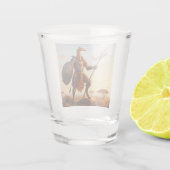 Giraffe-Krieger Schnapsglas (Rückseite)