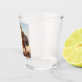 Giraffe-Krieger Schnapsglas (Rechts)