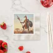 Giraffe-Krieger Serviette (Beispiel)