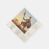 Giraffe-Krieger Serviette (Ecke)