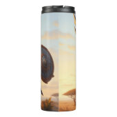 Giraffe-Krieger Thermosbecher (Rückseite)