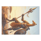 Giraffe-Krieger Tischdecke (Vorderseite (Horizontal))