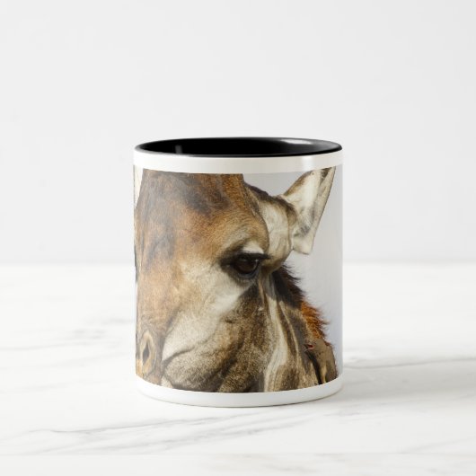 Giraffe, Kruger Nationalpark, Südafrika Zweifarbige Tasse (Mittel)