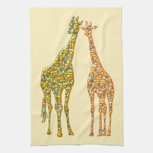 Giraffe Küchentuch - Custom Colors (Vertikal)