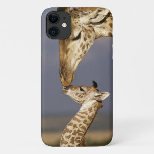Giraffe küssen Baby-Giraffe Case-Mate iPhone Hülle