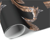 Giraffe küsst Packpapier (Rolleneckpunkt)