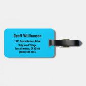 Giraffe lacht grafische Bezeichnung Gepäckmarke Gepäckanhänger (Rückseite horizontal)