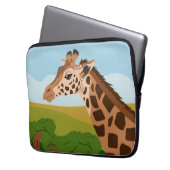 Giraffe Laptopschutzhülle (Vorderseite Links)