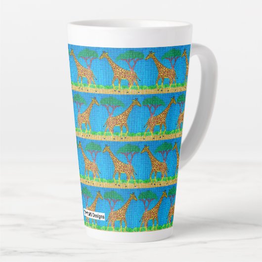 Giraffe - Latte Tasse (Rechte Ecke)