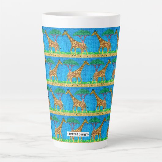 Giraffe - Latte Tasse (Vorderseite)