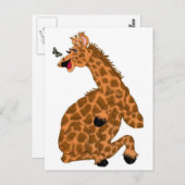 Giraffe Laugh Postkarte (Vorne/Hinten)
