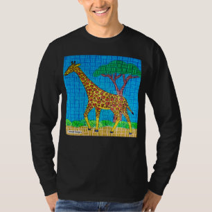 Giraffe (lebendig) - Herren-Langarmshirt T-Shirt