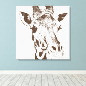 Giraffe Leinwanddruck (Insitu (Holzboden))