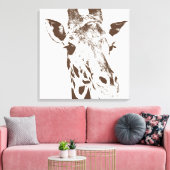 Giraffe Leinwanddruck (Insitu (Wohnzimmer))
