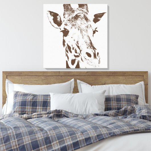Giraffe Leinwanddruck (Insitu (Schlafzimmer))