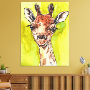 Giraffe Leinwanddruck