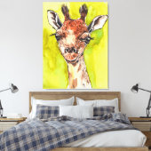 Giraffe Leinwanddruck (Insitu (Schlafzimmer))