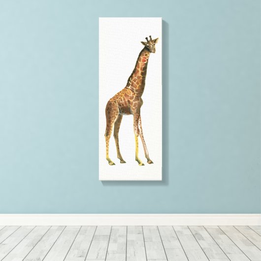 Giraffe Leinwanddruck (Insitu (Holzboden))