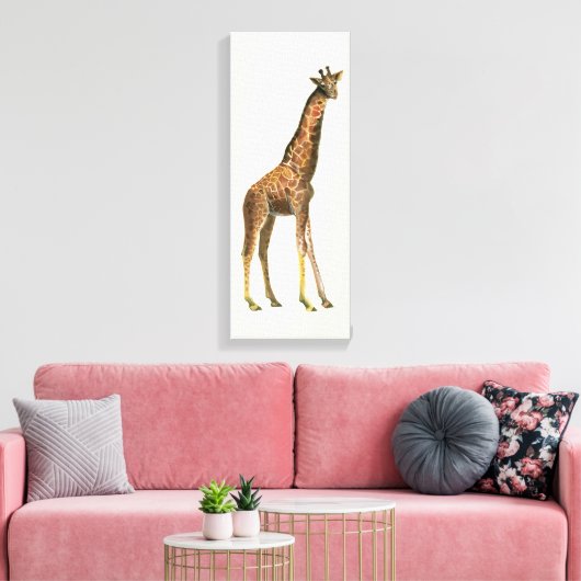 Giraffe Leinwanddruck (Insitu (Wohnzimmer))