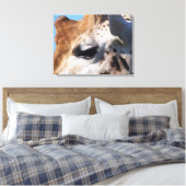 GIRAFFE LEINWANDDRUCK (Insitu (Schlafzimmer))