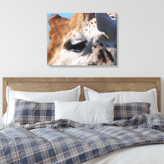 GIRAFFE LEINWANDDRUCK (Insitu (Schlafzimmer))