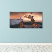 Giraffe Leinwanddruck (Insitu (Holzboden))