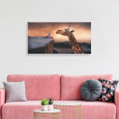 Giraffe Leinwanddruck (Insitu (Wohnzimmer))