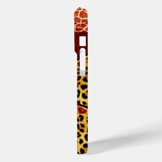 GIRAFFE LEOPARD HAUT ROTE RUBY GEMSTONE Case-Mate iPhone HÜLLE (Rückseite / Links)