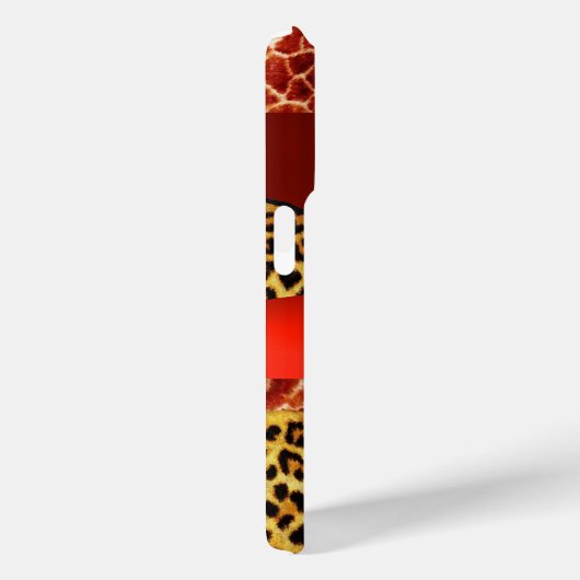 GIRAFFE LEOPARD HAUT ROTE RUBY GEMSTONE Case-Mate iPhone HÜLLE (Rückseite / Rechts)