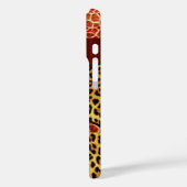 GIRAFFE LEOPARD HAUT ROTE RUBY GEMSTONE Case-Mate iPhone HÜLLE (Rückseite / Links)