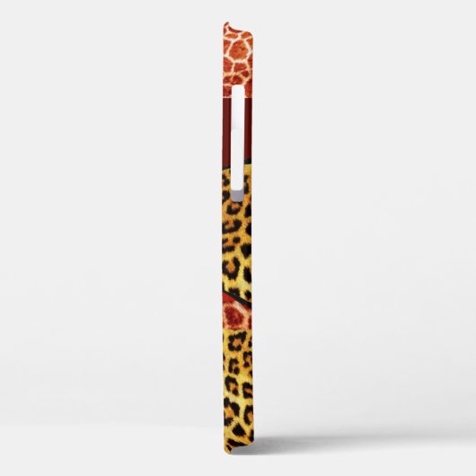 GIRAFFE LEOPARD HAUT ROTE RUBY GEMSTONE Case-Mate iPhone HÜLLE (Rückseite / Links)