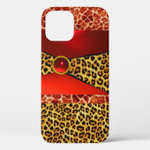 GIRAFFE LEOPARD HAUT ROTE RUBY GEMSTONE Case-Mate iPhone HÜLLE (Rückseite)