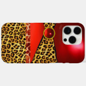 GIRAFFE LEOPARD HAUT ROTE RUBY GEMSTONE Case-Mate iPhone HÜLLE (Rückseite (Horizontal))