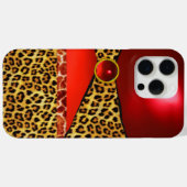 GIRAFFE LEOPARD HAUT ROTE RUBY GEMSTONE Case-Mate iPhone HÜLLE (Rückseite (Horizontal))