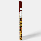 GIRAFFE LEOPARD HAUT ROTE RUBY GEMSTONE Case-Mate iPhone HÜLLE (Rückseite / Links)