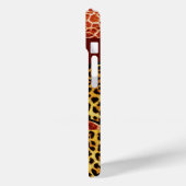 GIRAFFE LEOPARD HAUT ROTE RUBY GEMSTONE Case-Mate iPhone HÜLLE (Rückseite / Links)