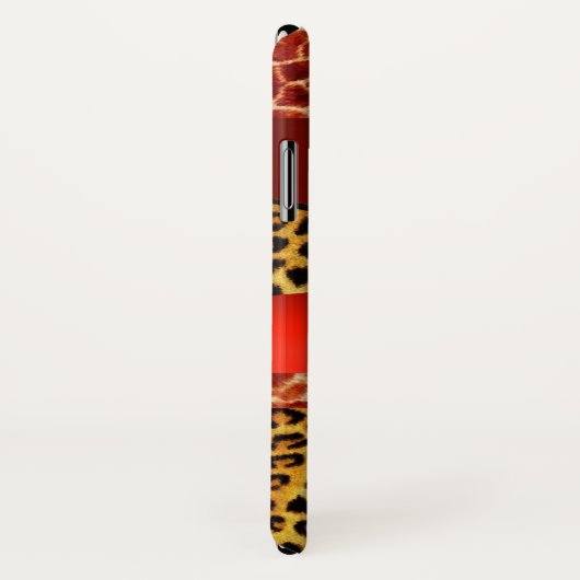 GIRAFFE LEOPARD HAUT ROTE RUBY GEMSTONE Case-Mate iPhone HÜLLE (Hinten/Rechts)