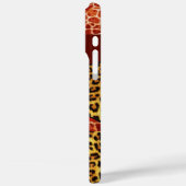 GIRAFFE LEOPARD HAUT ROTE RUBY GEMSTONE Case-Mate iPhone HÜLLE (Rückseite / Links)