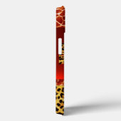 GIRAFFE LEOPARD HAUTBOW, ROT RUBY GEMSTONE Case-Mate iPhone HÜLLE (Rückseite / Rechts)