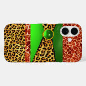 GIRAFFE LEOPARD SKIN GREEN EMERALD GEM Case-Mate iPhone HÜLLE (Rückseite (Horizontal))