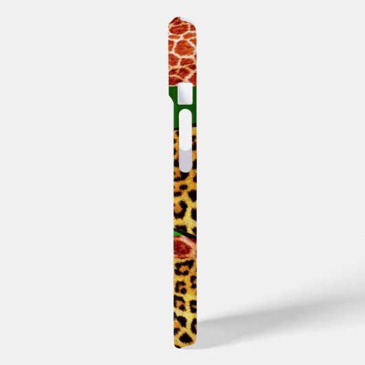GIRAFFE LEOPARD SKIN GREEN EMERALD GEM Case-Mate iPhone HÜLLE (Rückseite / Links)