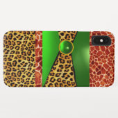 GIRAFFE LEOPARD SKIN GREEN EMERALD GEM Case-Mate iPhone HÜLLE (Rückseite (Horizontal))