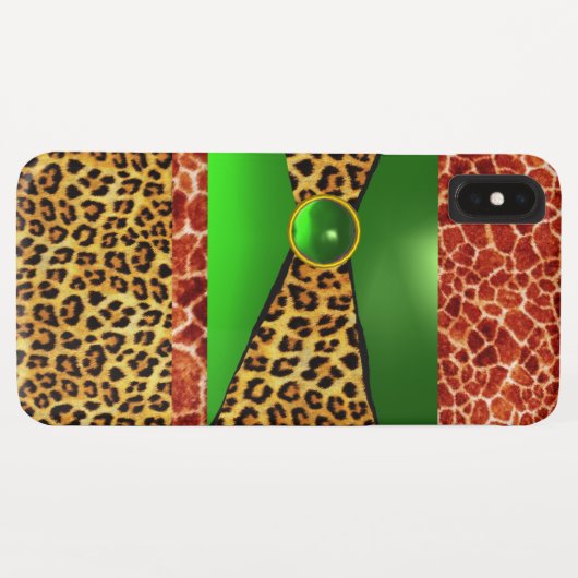 GIRAFFE LEOPARD SKIN GREEN EMERALD GEM Case-Mate iPhone HÜLLE (Rückseite (Horizontal))