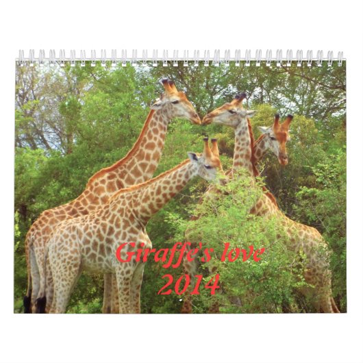 Giraffe-Liebe 2014 Kalender (Titelbild)