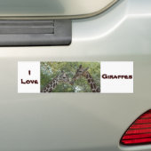 Giraffe-Liebe Autoaufkleber (Auf Auto)