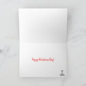 Giraffe Liebe HerzValentinenkarte Karte (Innenseite)